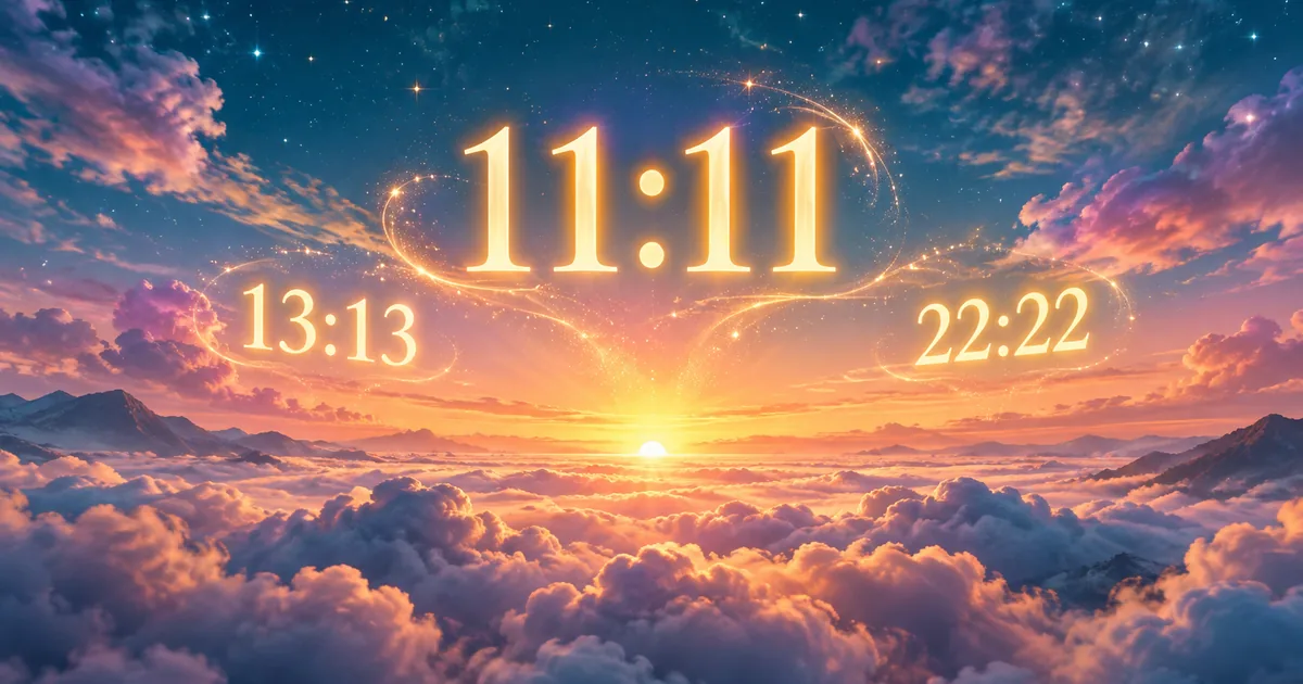 מספרי מלאכים: 11:11, 13:13 ו-22:22 מאירים בשמיים